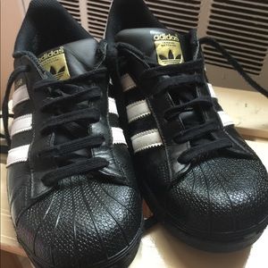 Adidas originals black superstars